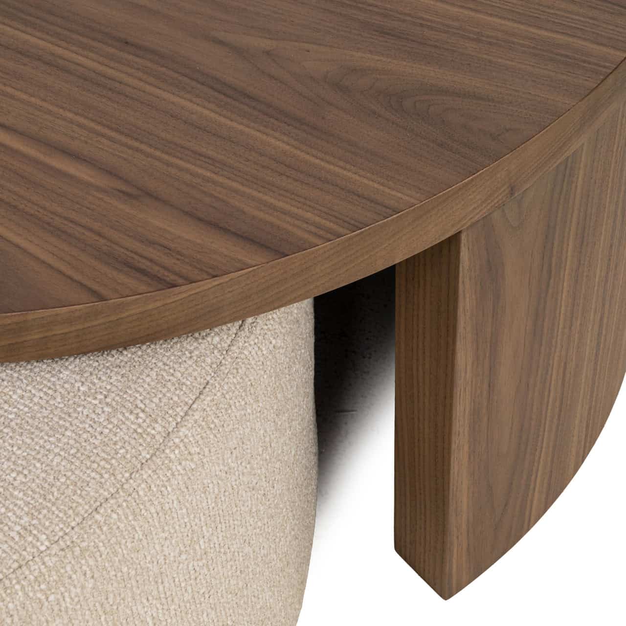 Table basse Windsor walnut ignifugé (Lot de 2) Richmond Interiors – Image 5