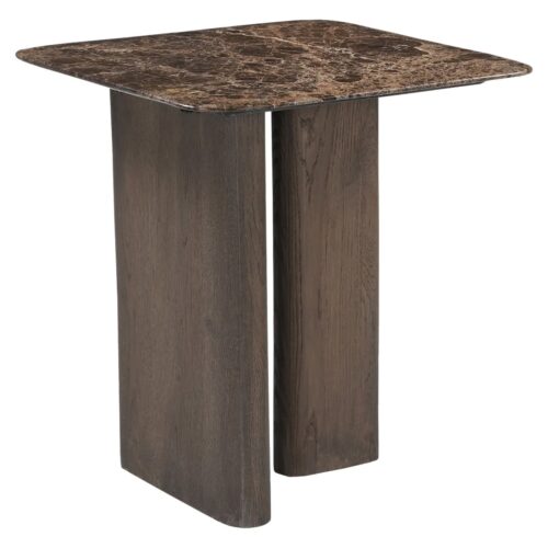 Table d'appoint Castello smoked charchoal plateau marbre Richmond Interiors