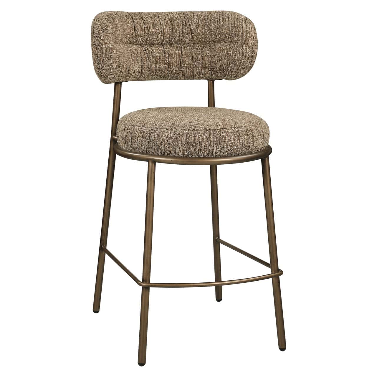 Tabouret de comptoir Encanto brown tweed Richmond Interiors – Image 2