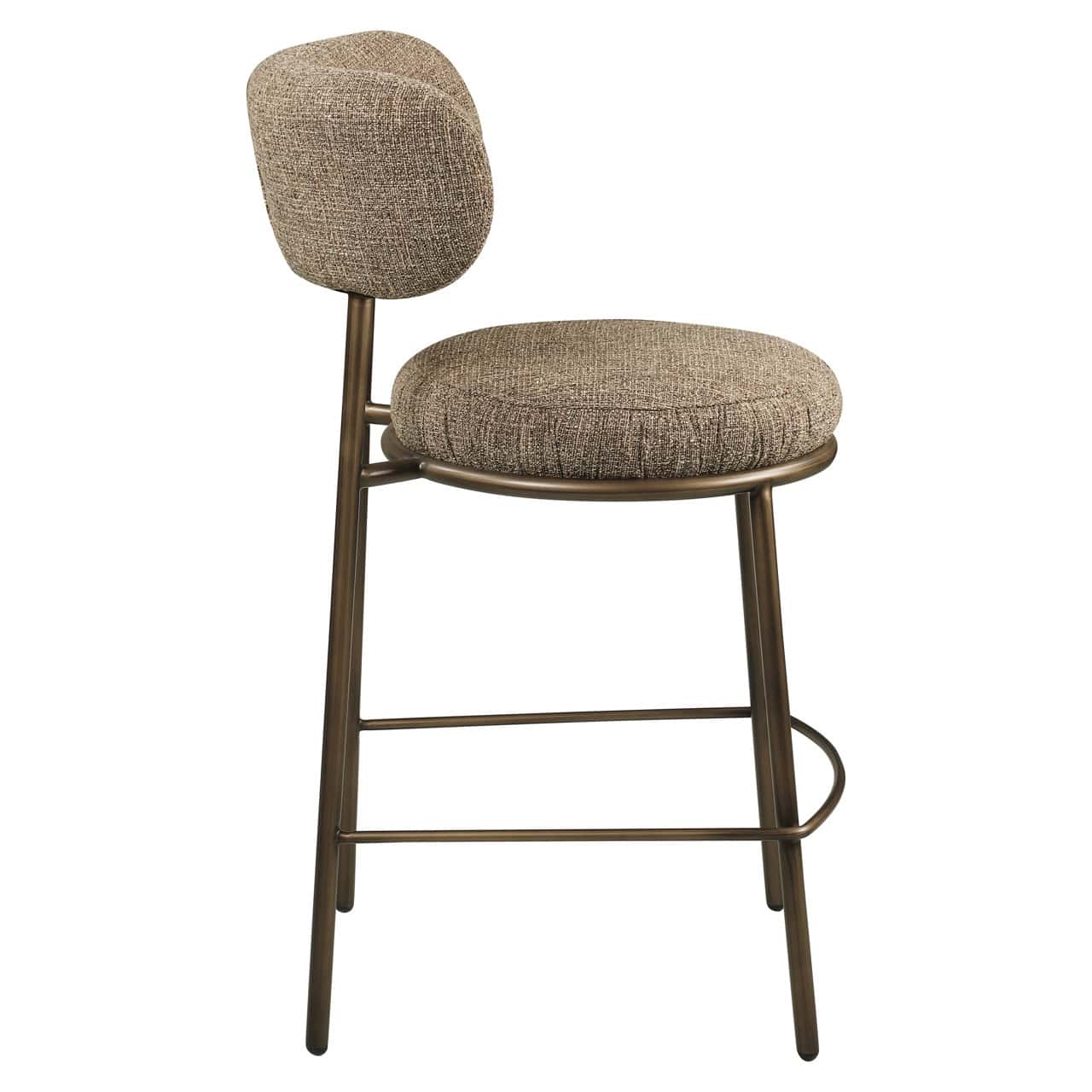 Tabouret de comptoir Encanto brown tweed Richmond Interiors – Image 4