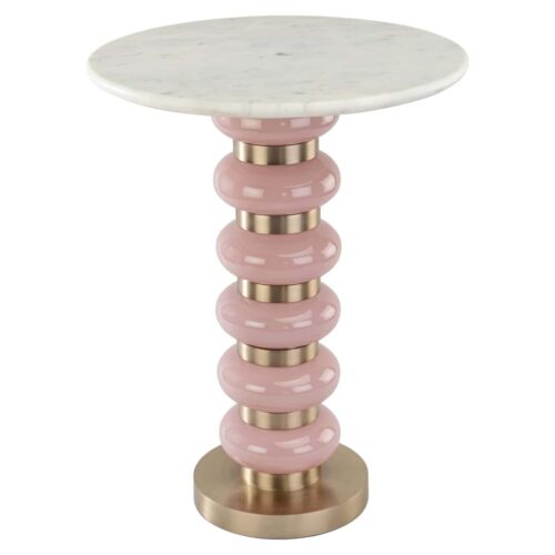 Table d'appoint Villeray pink Richmond Interiors