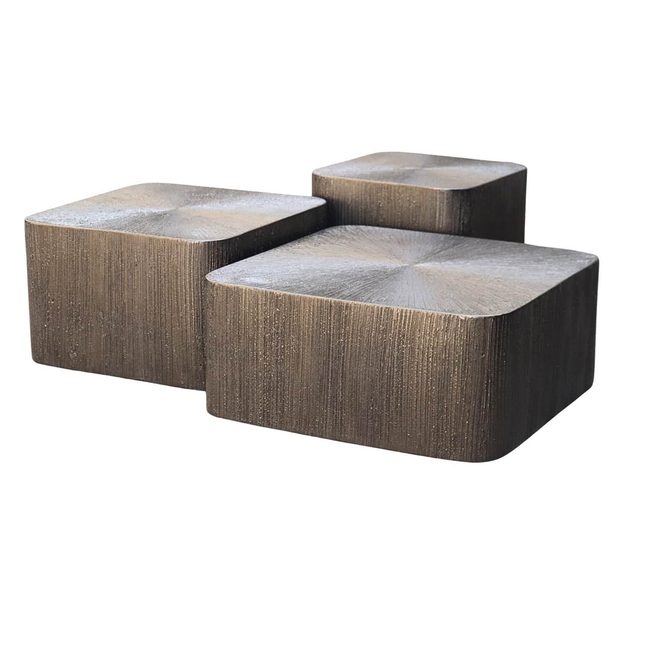 Table basse Cubes Brunzae (Lot de 3) Richmond Interiors