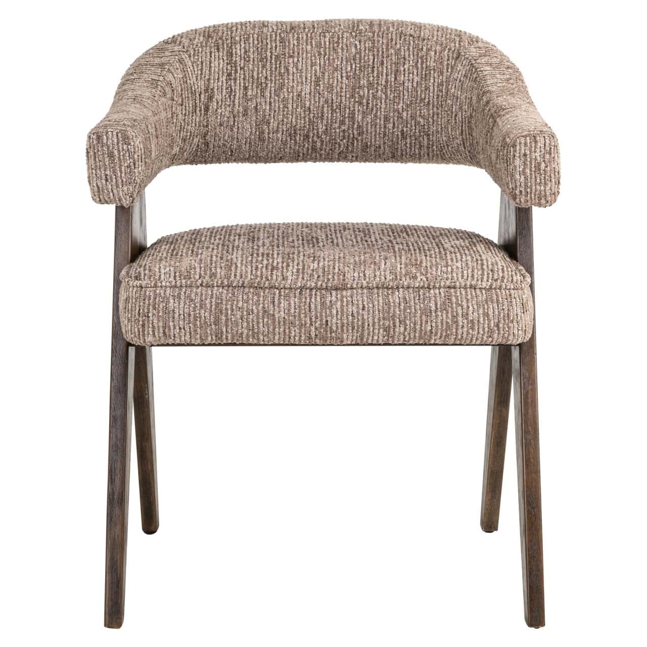 Chaise de salle à manger Mori mocca linear ignifugée Richmond Interiors – Image 3