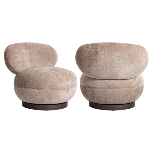 Fauteuil lounge Jace be easy sand pivotant ignifugé Richmond Interiors