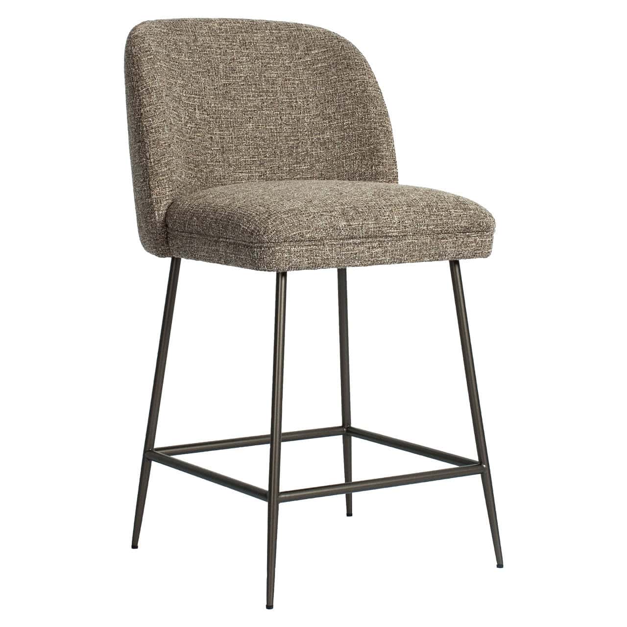 Tabouret de bar Pullitzer marron tweed Richmond Interiors – Image 2