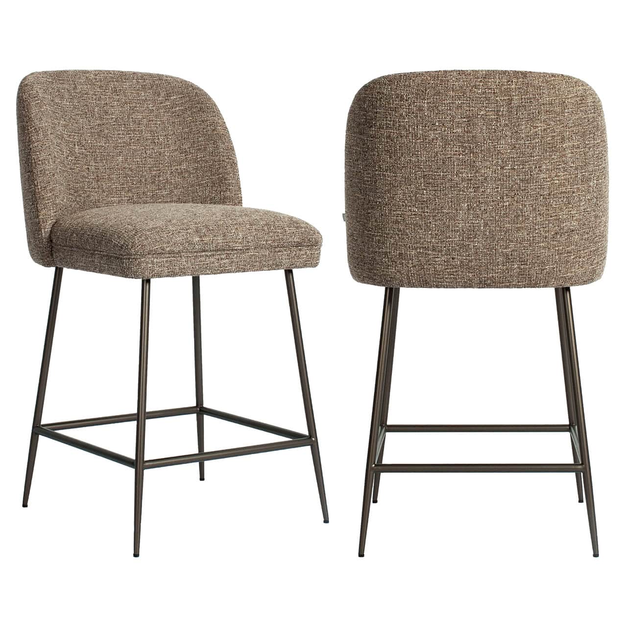 Tabouret de bar Pullitzer marron tweed Richmond Interiors