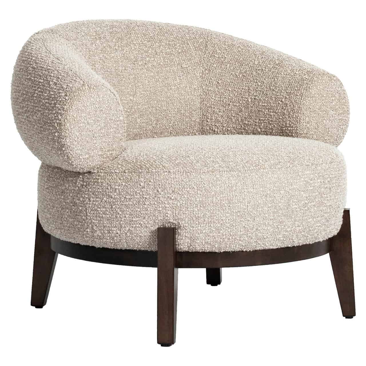 Fauteuil lounge Montana natural chunky ignifugé Richmond Interiors – Image 2