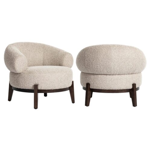 Fauteuil lounge Montana natural chunky ignifugé Richmond Interiors