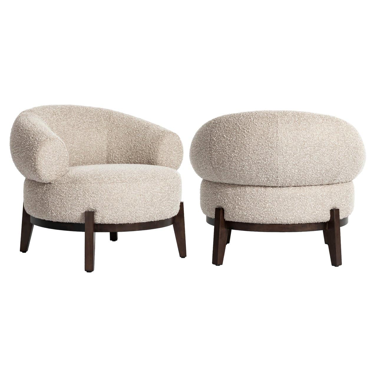 Fauteuil lounge Montana natural chunky ignifugé Richmond Interiors