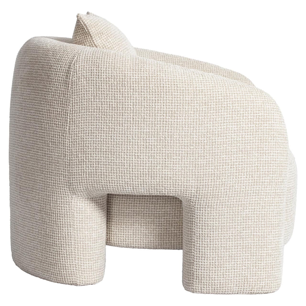 Fauteuil lounge Tuscany beige blockweave Richmond Interiors – Image 4