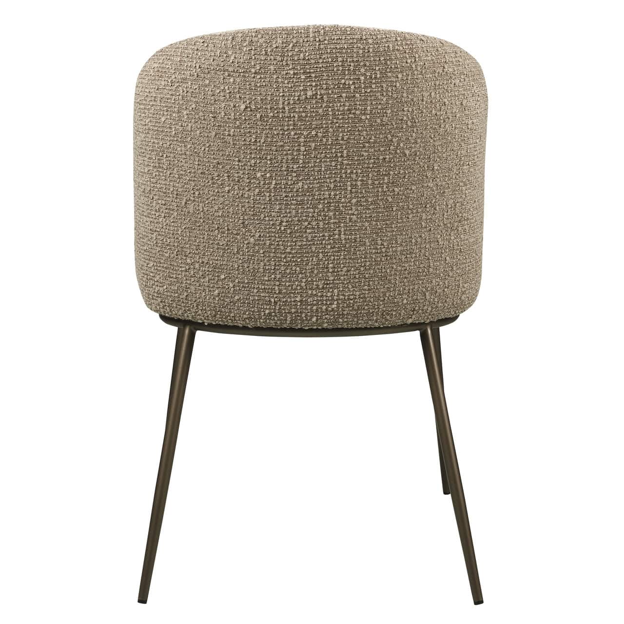 Chaise de salle à manger Elvi mocca chunky ignifugée (Lot de 2) Richmond Interiors – Image 5