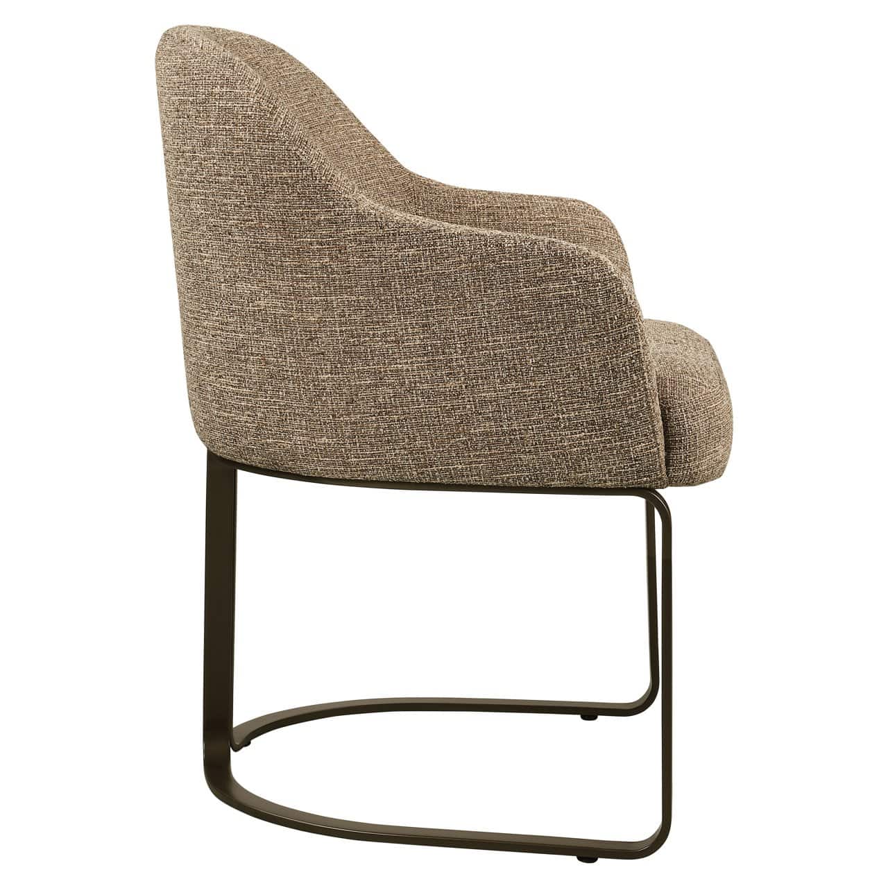 Chaise de salle à manger Hadley marron tweed ignifugée Richmond Interiors – Image 4
