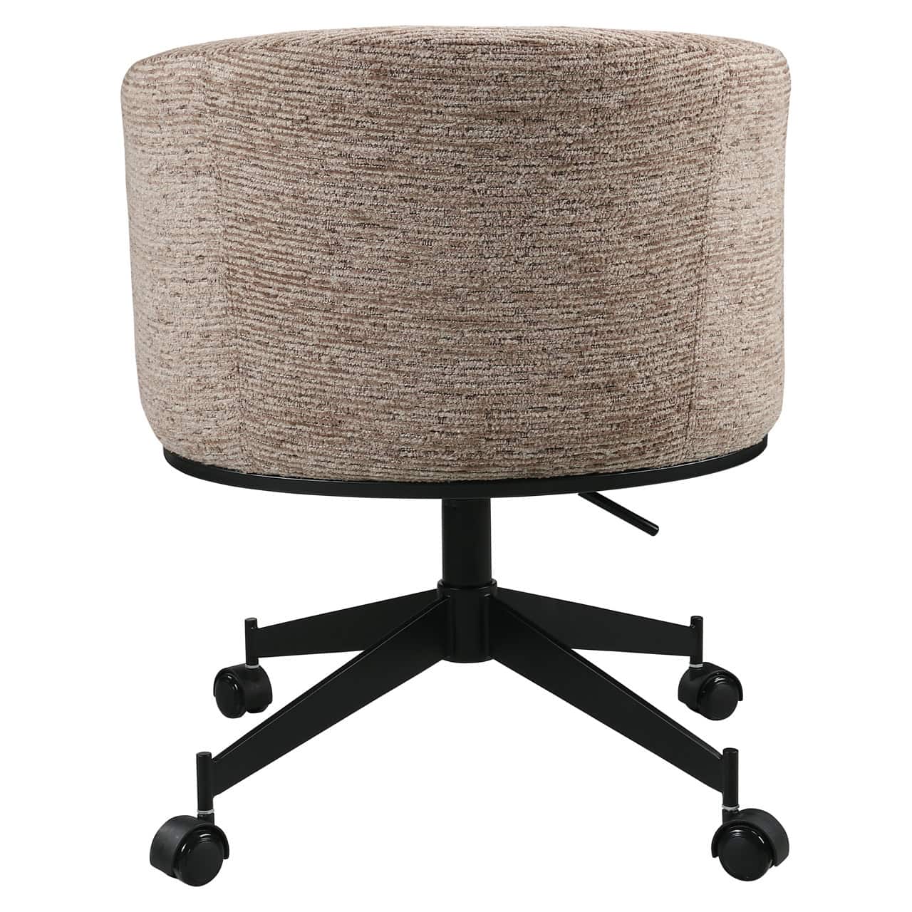 Chaise de salle à manger Rochenne mocca linear pivotante sur roulettes Richmond Interiors – Image 5