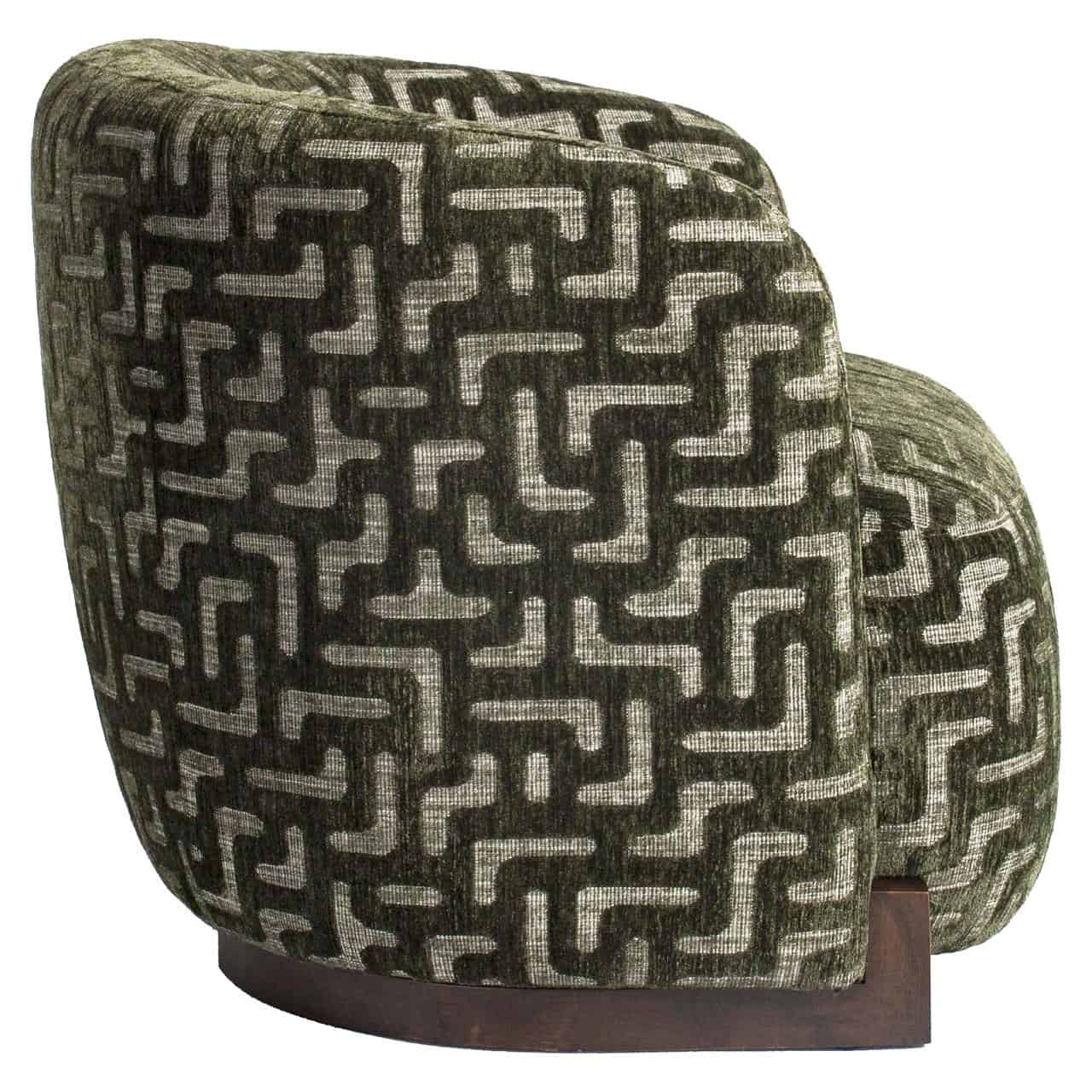 Fauteuil lounge Hannah moss labyrinth ignifugé Richmond Interiors – Image 4