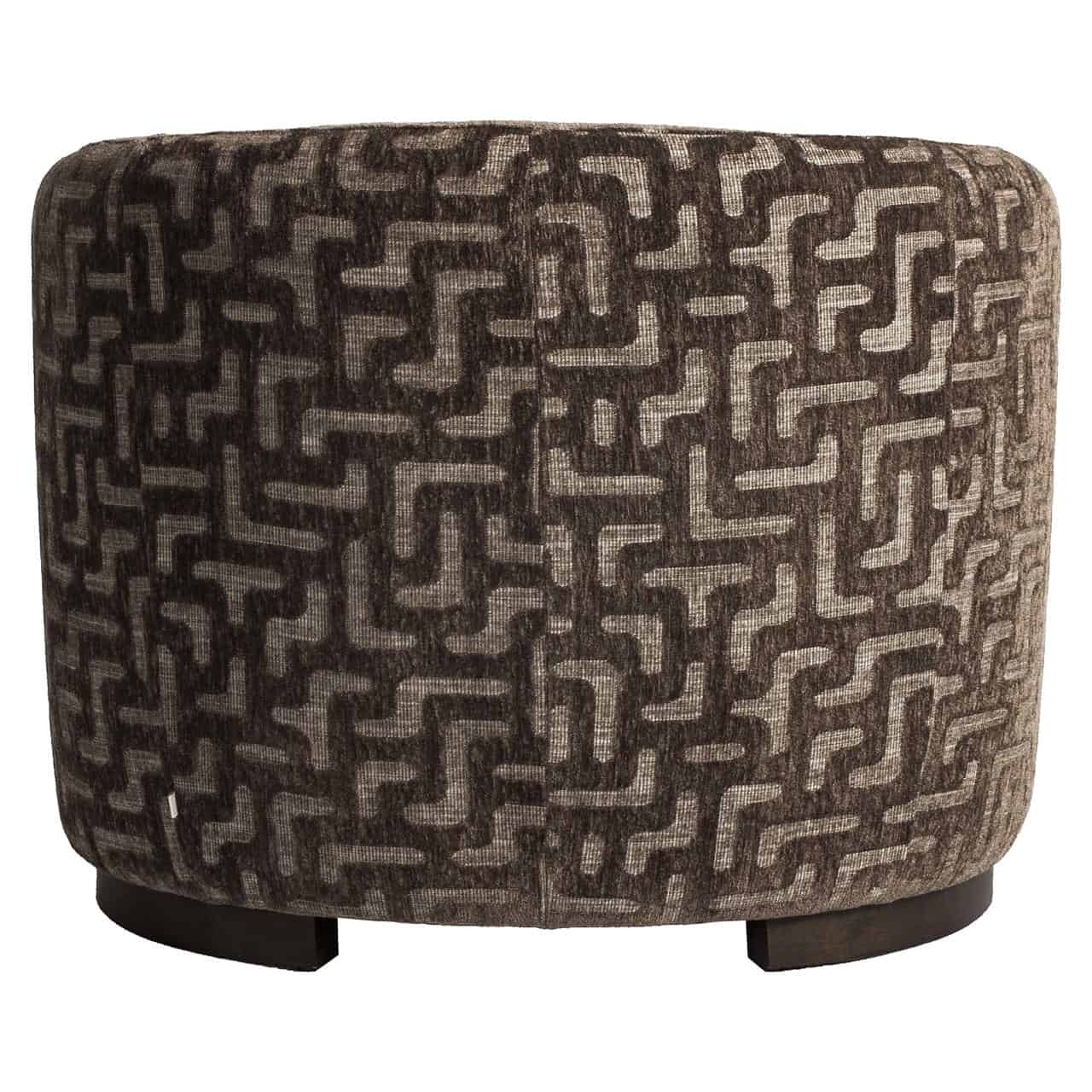 Fauteuil lounge Hannah marron labyrinth ignifugé Richmond Interiors – Image 5