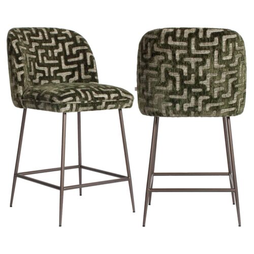 Tabouret de bar Pullitzer moss labyrinth Richmond Interiors