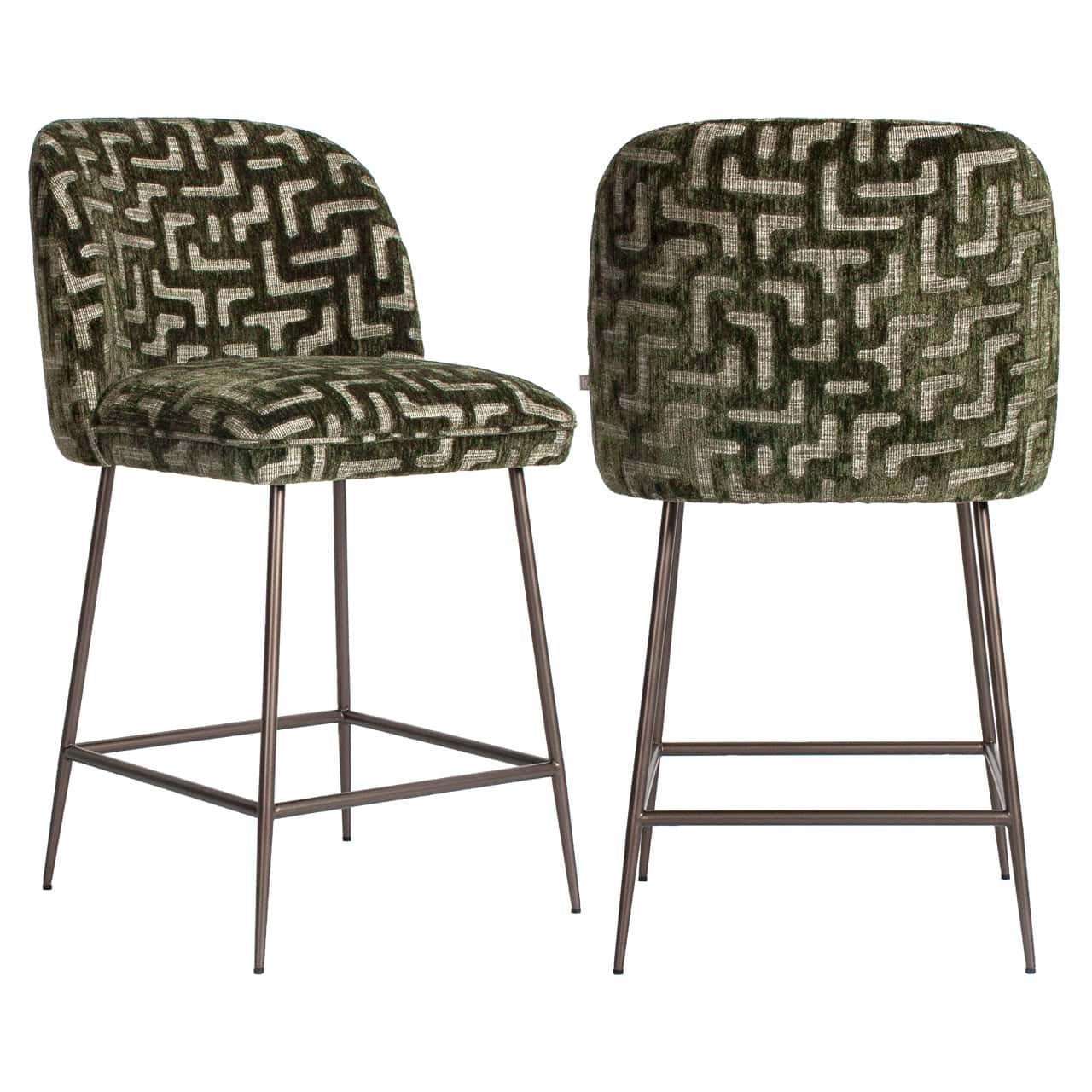 Tabouret de bar Pullitzer moss labyrinth Richmond Interiors
