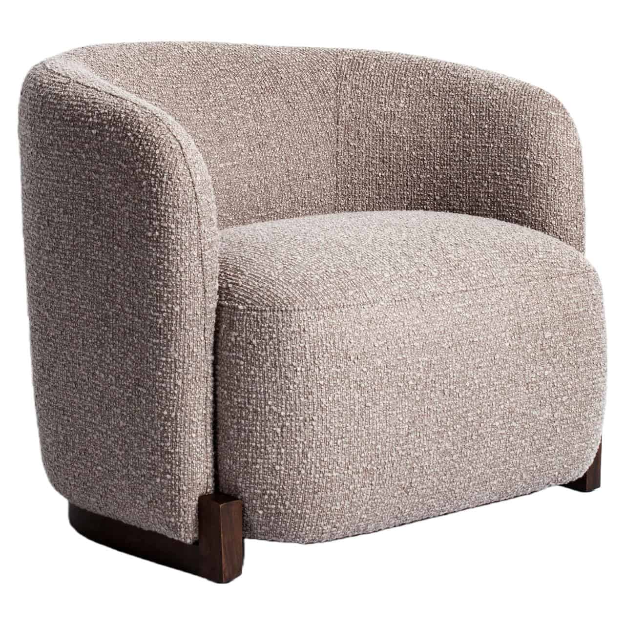 Fauteuil lounge Hannah mocca chunky ignifugé Richmond Interiors – Image 2