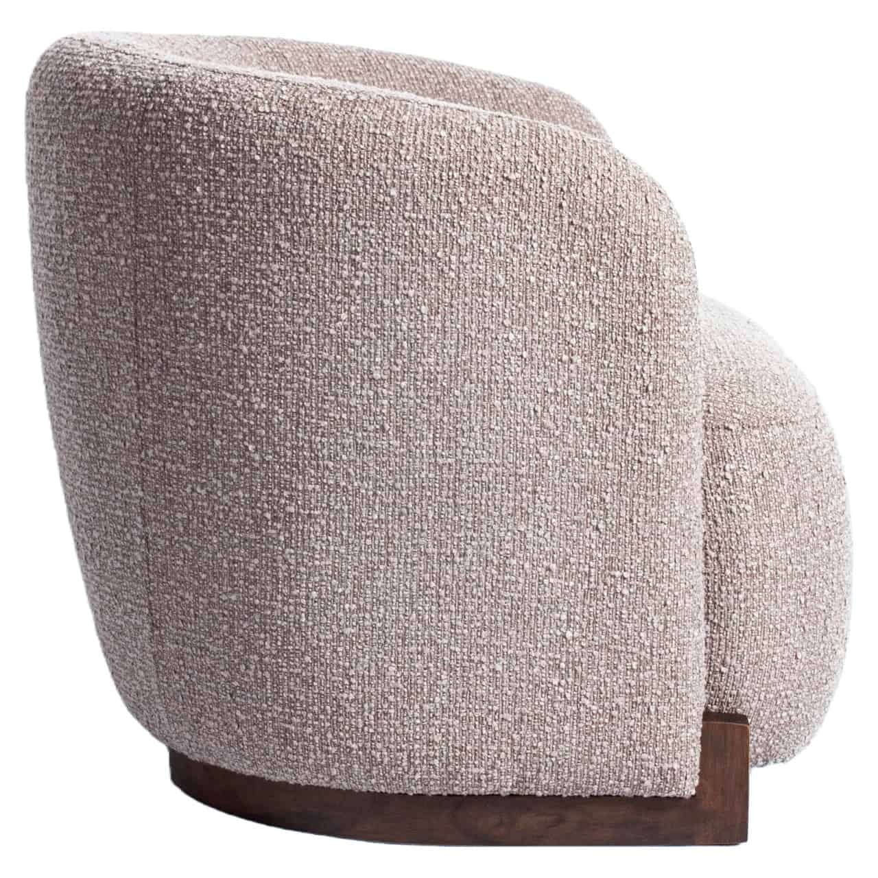 Fauteuil lounge Hannah mocca chunky ignifugé Richmond Interiors – Image 4
