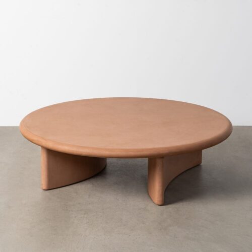Table Basse Ronde Terracotta Microciment Ixia 120cm