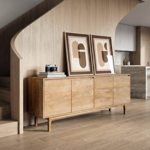 Buffet Bois de Manguier Naturel Asana Ixia 200cm