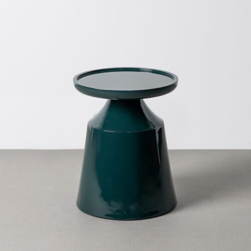 Table d'Appoint Laquée Vert Ixia 40x40x50cm