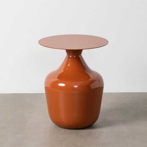 Table d'Appoint Métal Terracotta Ixia 38x38x47cm