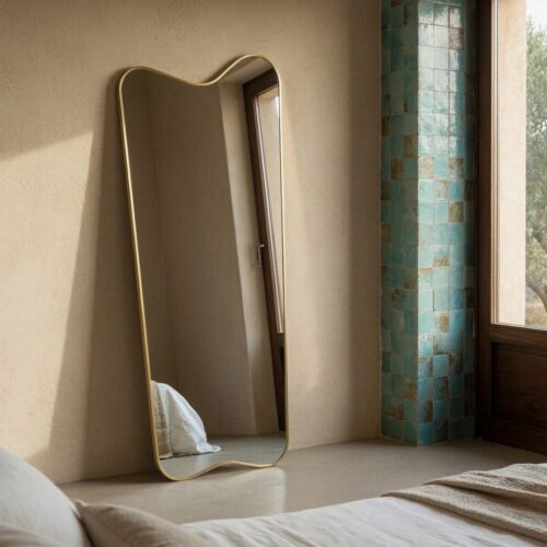 Miroir Décoratif Aluminium Naturel Ixia