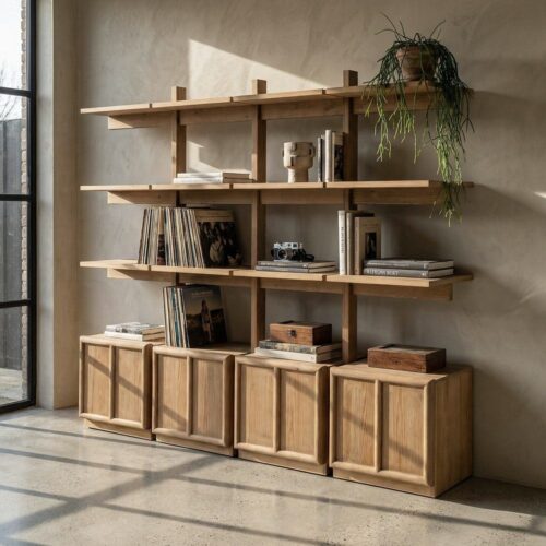 Étagère bois de pin 210,50 x 187 Ixia Klivax - 616391