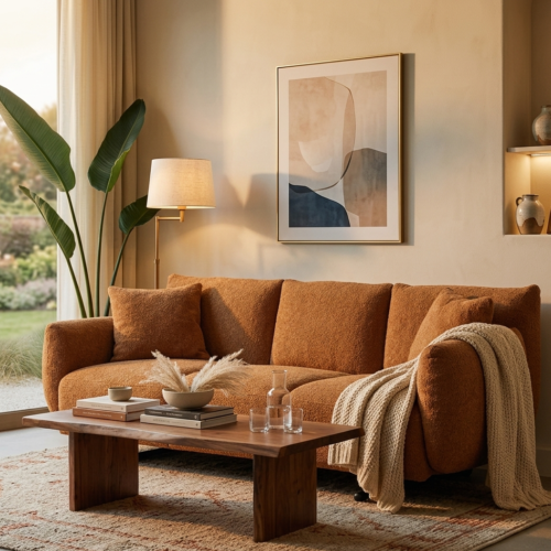 Canapés Ixia chez Melimel Home - Design espagnol velours et tissu