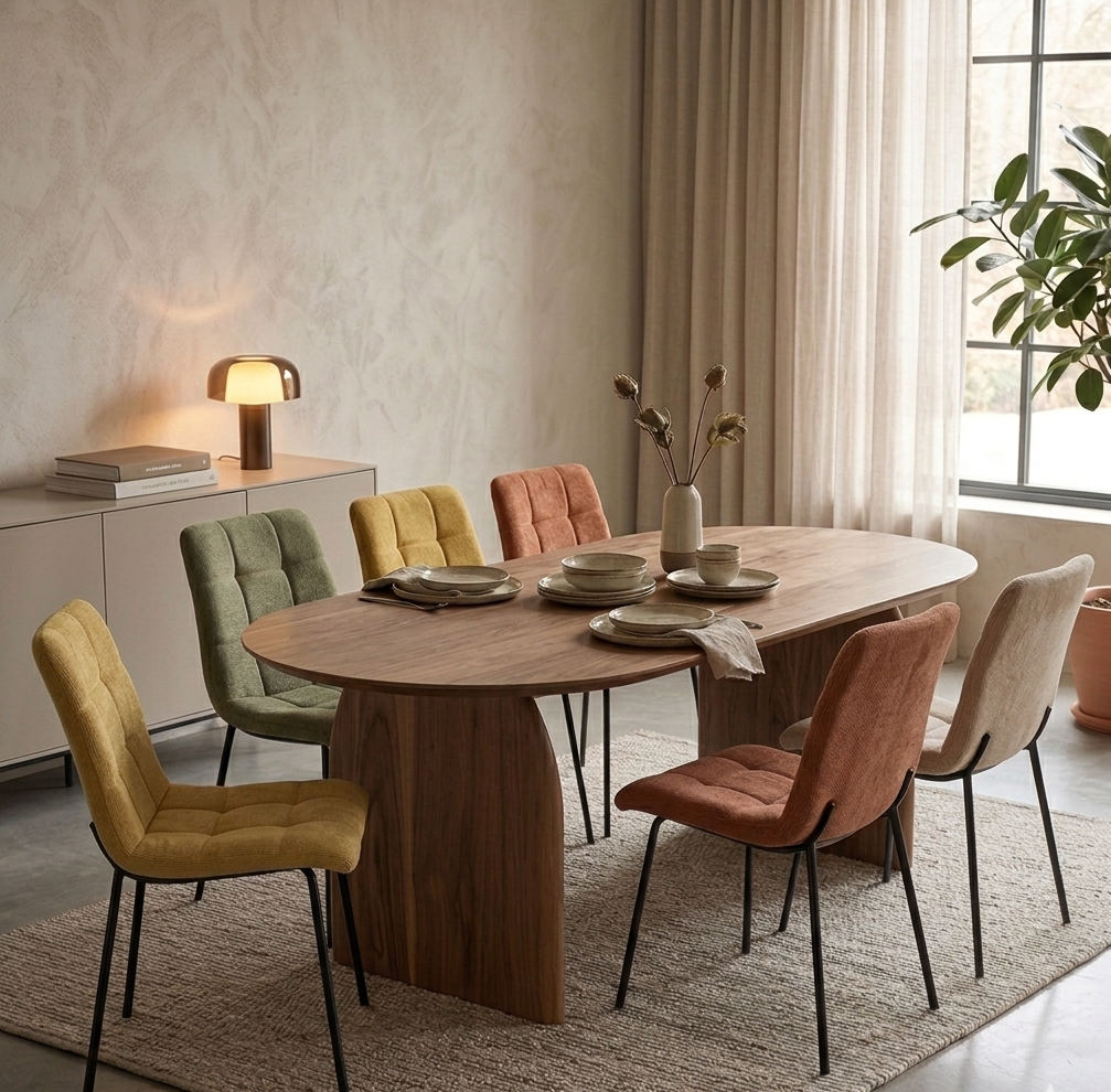 Chaises et tables Athezza chez Melimel Home - Design français élégant