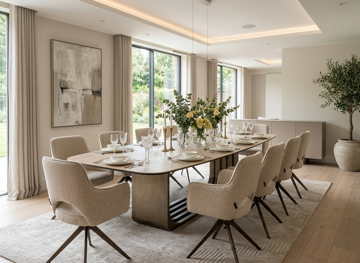 Chaises et tables Richmond Interiors chez Melimel Home - Salle à manger luxe design néerlandais