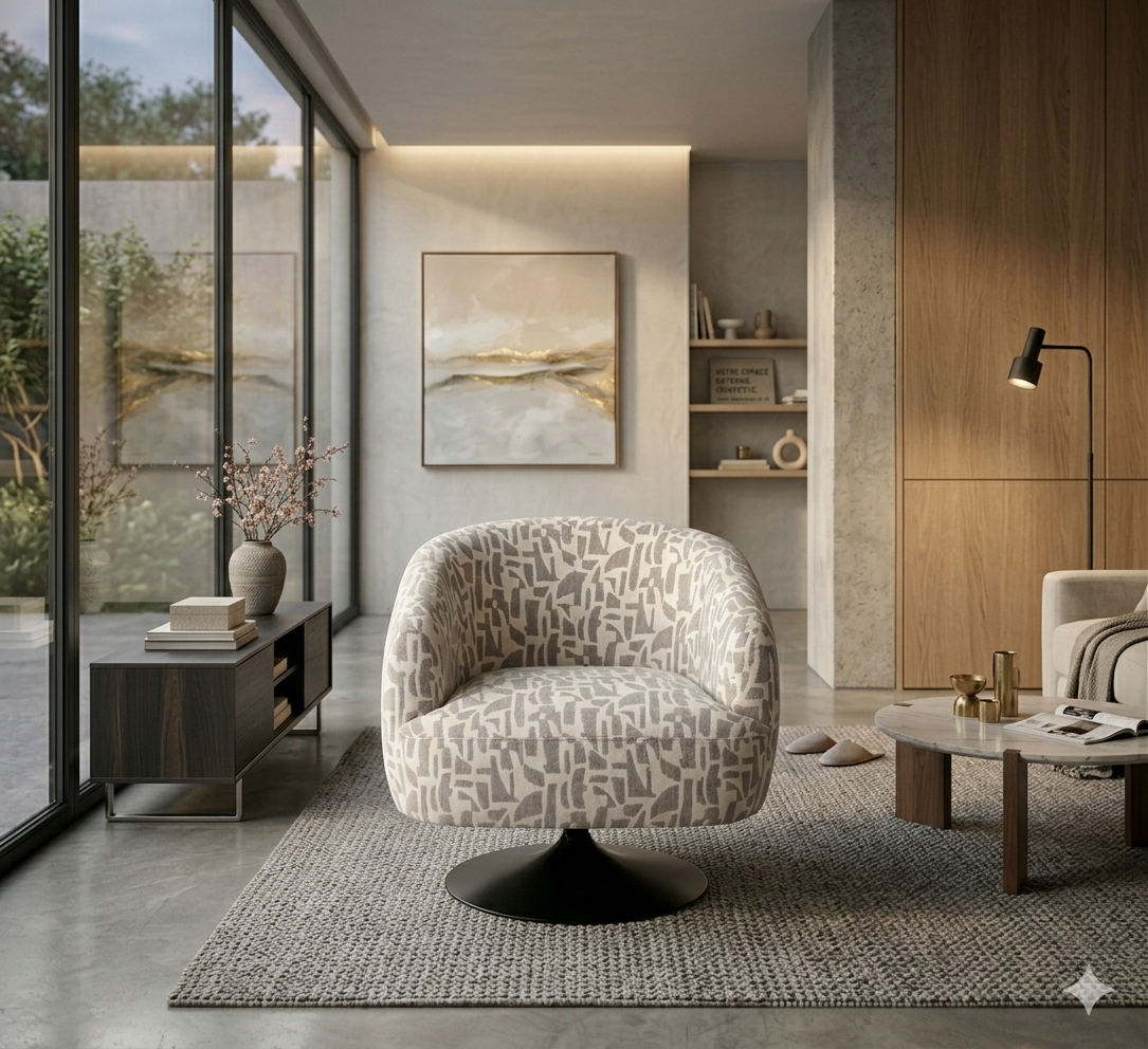 Fauteuils Ixia chez Melimel Home - Design espagnol lounge et pivotant