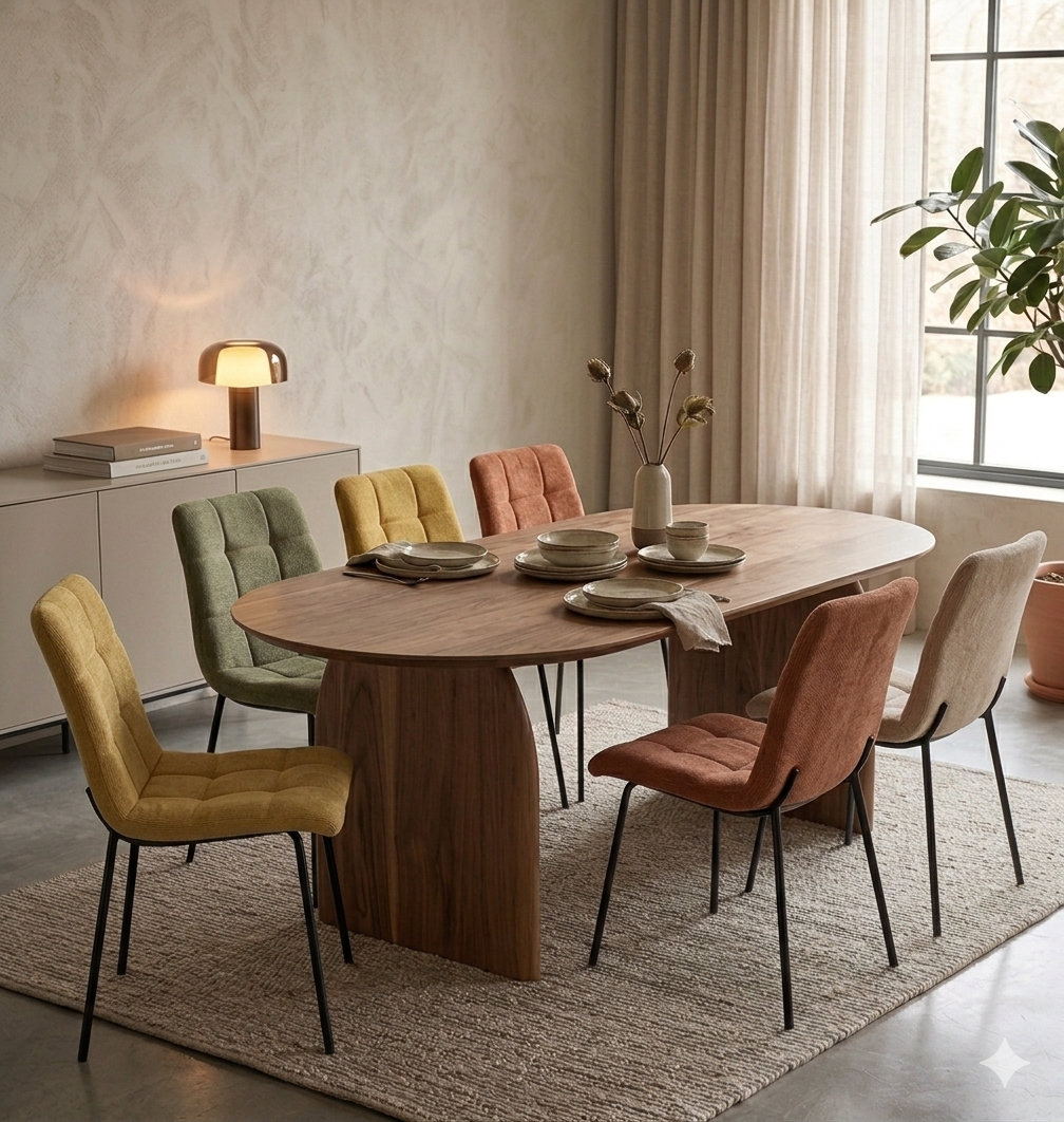 Chaises et tables Athezza chez Melimel Home - Design français contemporain haut de gamme
