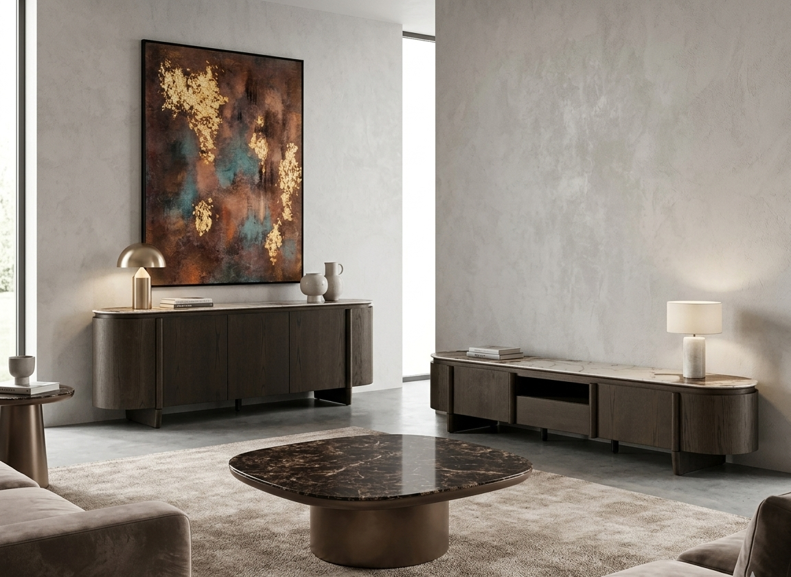 Mobilier Richmond Interiors chez Melimel Home - Buffets et meubles TV luxe design néerlandais