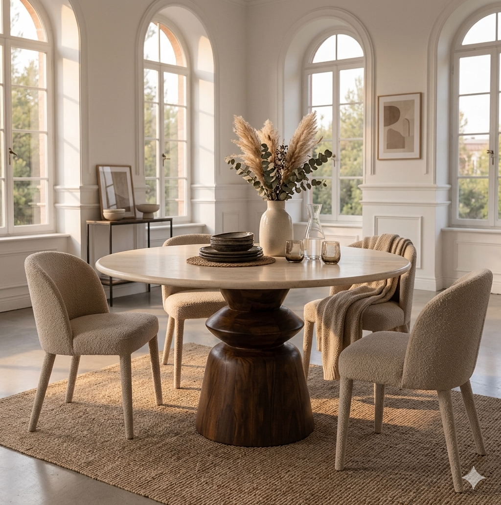 Tables à manger Ixia chez Melimel Home - Manguier massif design espagnol