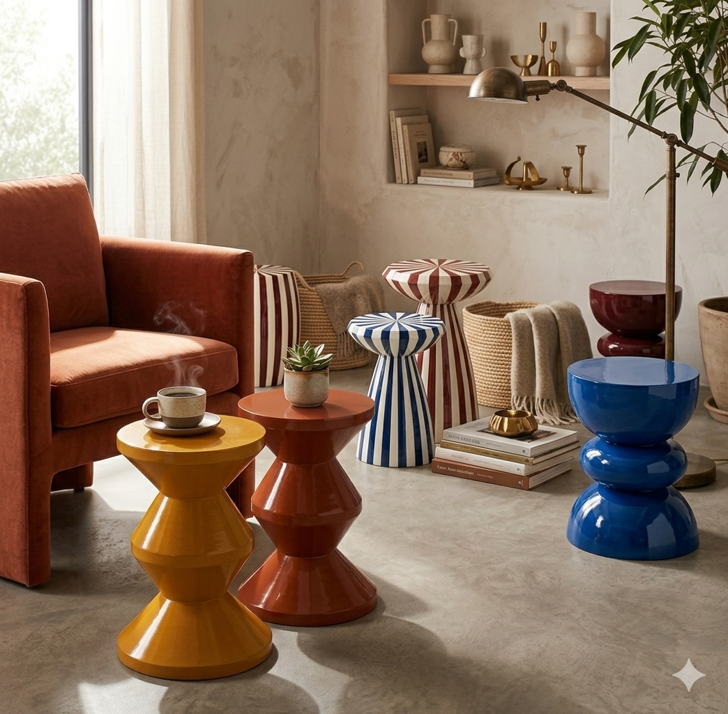 Tables d'appoint Ixia chez Melimel Home - Bout de canapé design espagnol