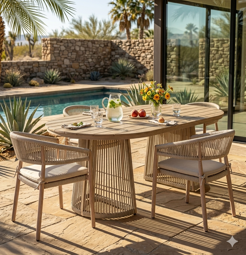 Tables et chaises de jardin Ixia chez Melimel Home - Design espagnol outdoor