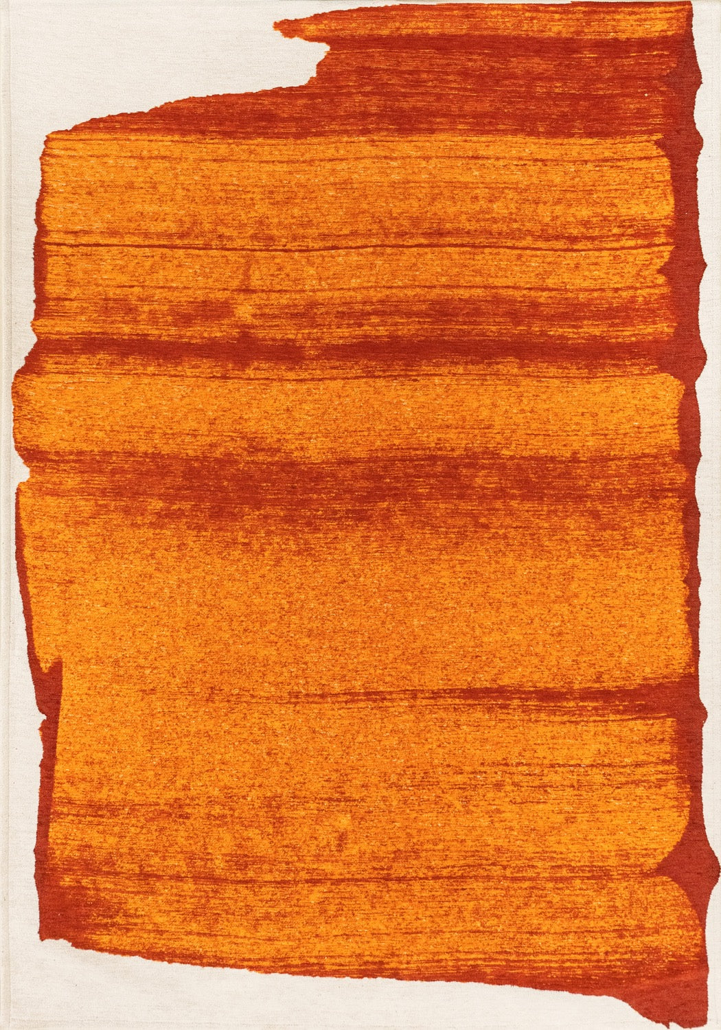 Tapis Graphique Contemporain Mastic — Louis De Poortere Craft Brush 2081 Tapis Graphique Contemporain Orange