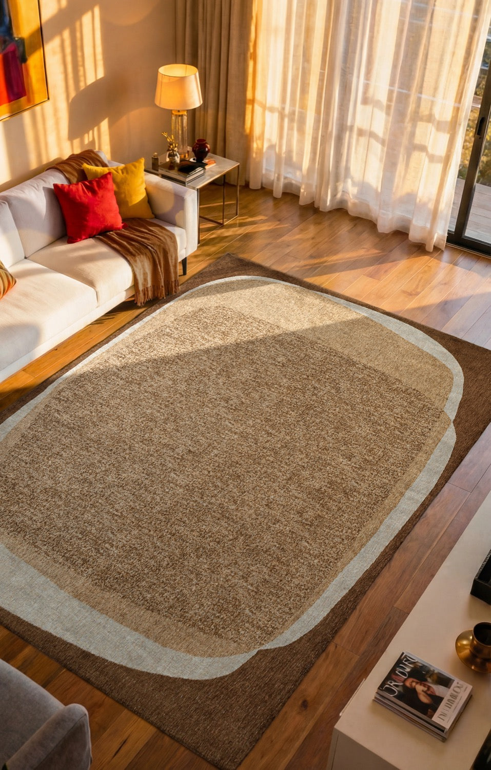 Tapis Effet Marbre Chêne — Louis De Poortere Craft Marble 2063 Tapis Effet Marbre Chêne