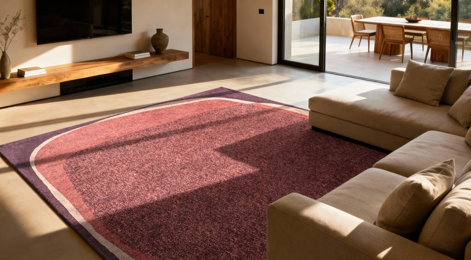 Tapis Effet Marbre Chêne — Louis De Poortere Craft Marble 2063 Tapis Effet Marbre Bois de Rose