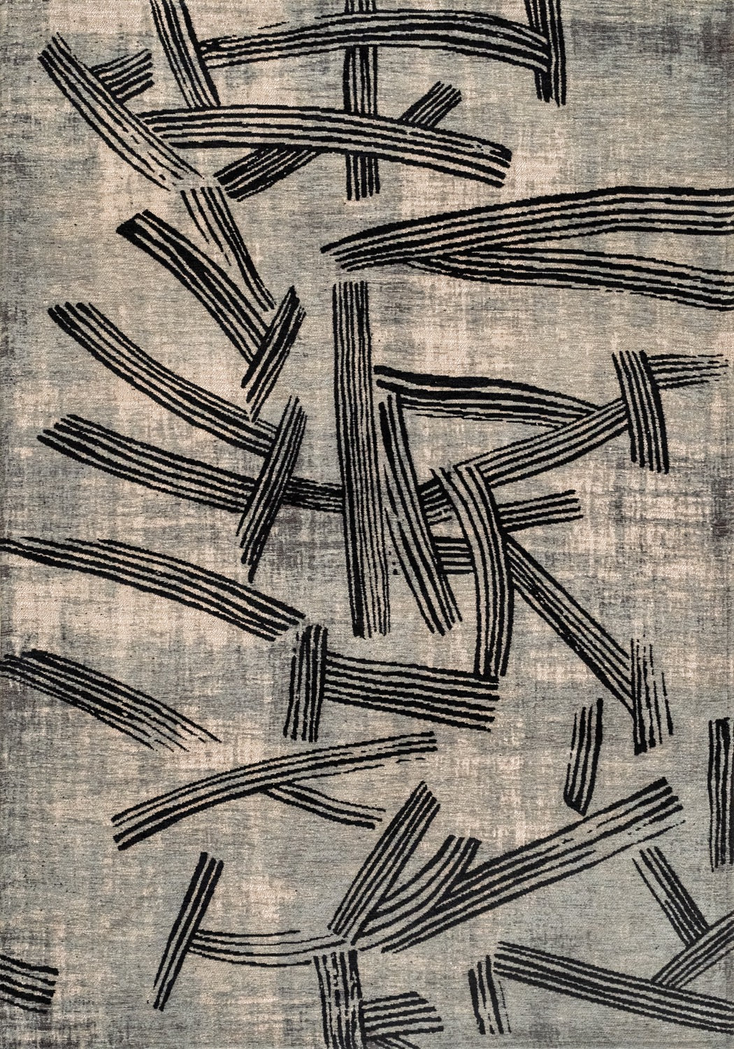 Tapis Japonisant Graphique Brun Épicé — Louis De Poortere Meditation Kanji 2069 Tapis Japonisant Graphique Gris Anthracite