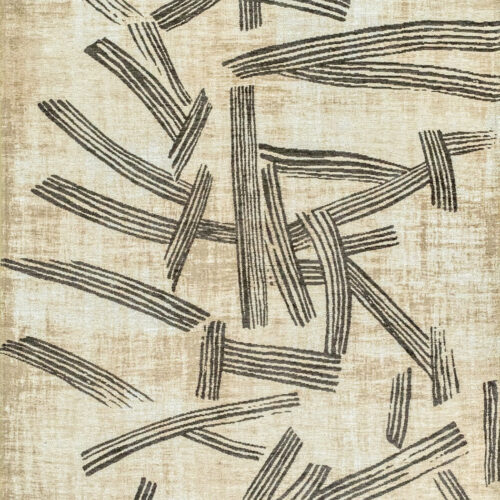Tapis Japonisant Graphique Ardoise — Louis De Poortere Meditation Kanji 2067