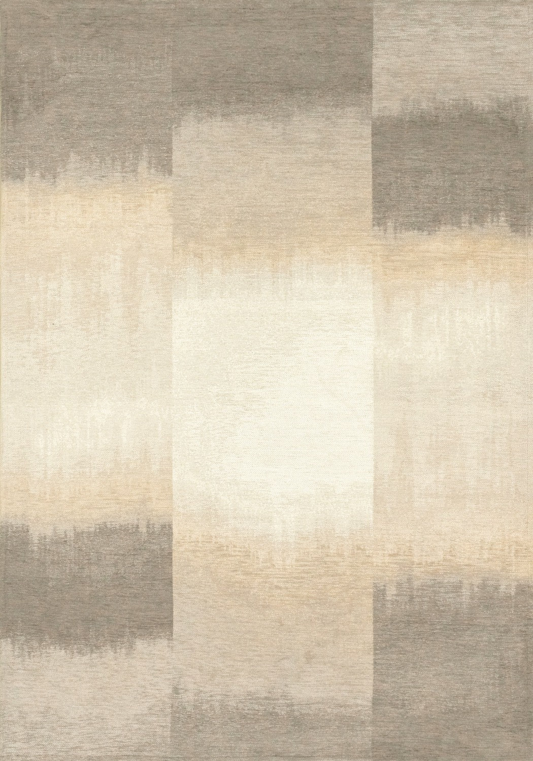 Tapis Graphique Zen Gris Doux — Louis De Poortere Meditation Sendai 2070