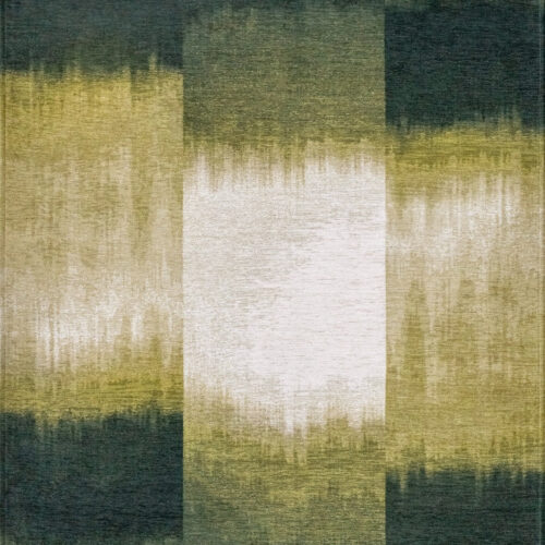Tapis Graphique Zen Vert Forêt — Louis De Poortere Meditation Sendai 2071