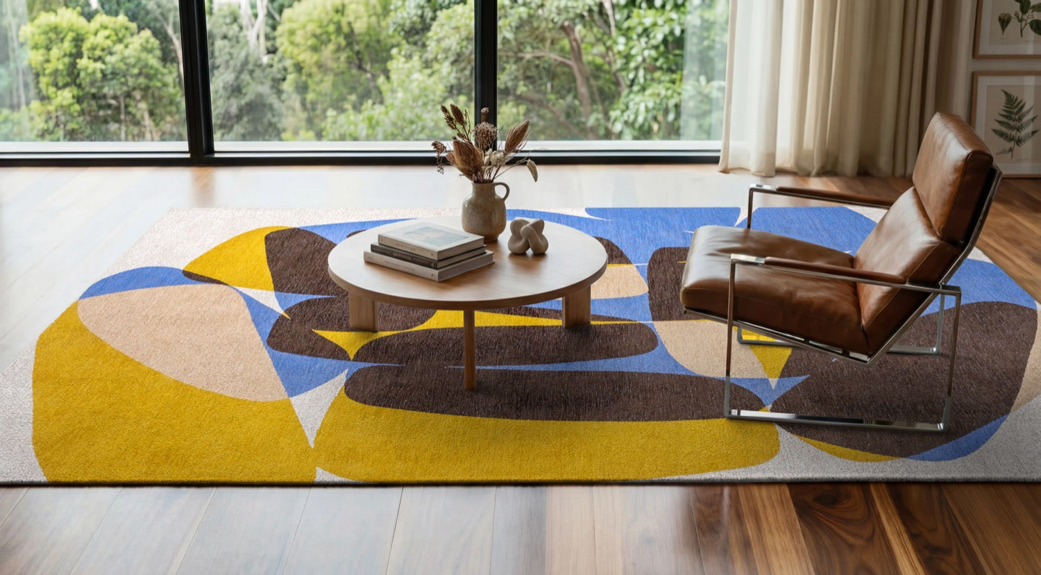 Tapis Effet Pierre Naturel Noir Eclipse — Louis De Poortere Gallery Stones 2086 Tapis Effet Pierre Naturel Bleu Soleil