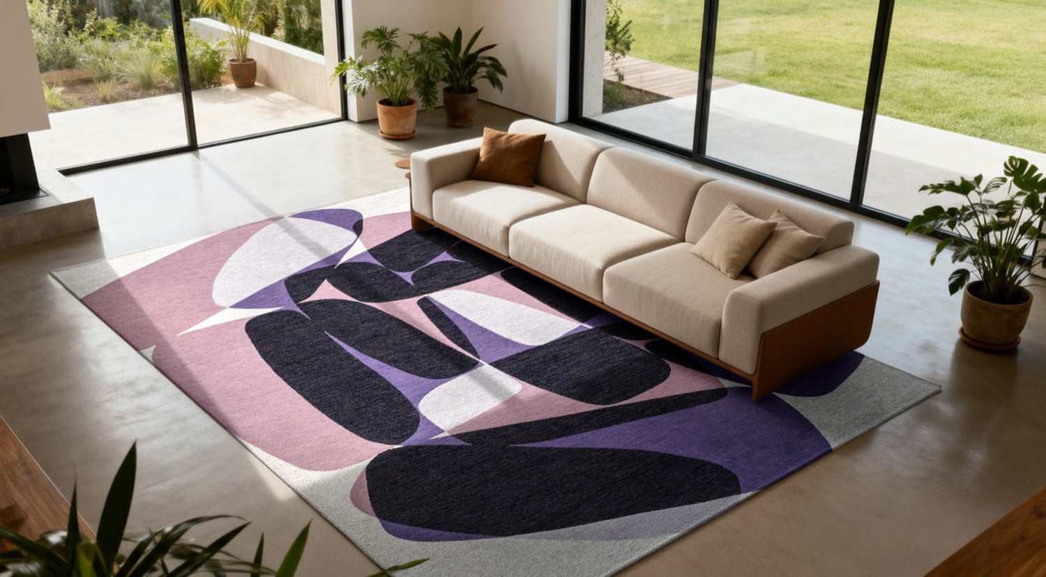 Tapis Effet Pierre Naturel Noir Eclipse — Louis De Poortere Gallery Stones 2086 Tapis Effet Pierre Naturel Noir Eclipse