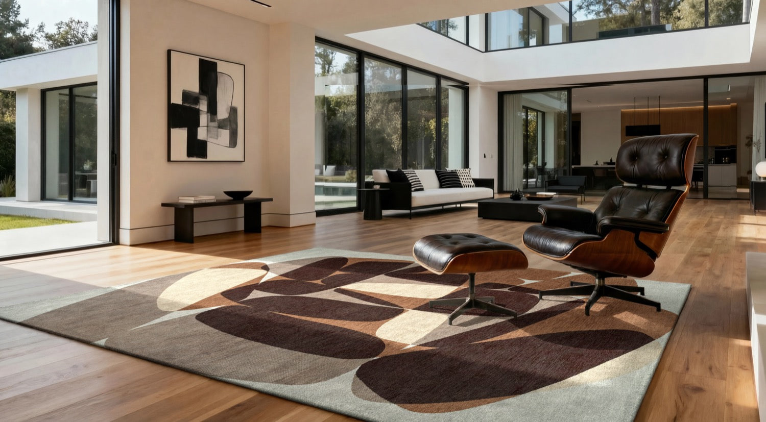 Tapis Effet Pierre Naturel Noir Eclipse — Louis De Poortere Gallery Stones 2086 Tapis Effet Pierre Naturel Brun Sable