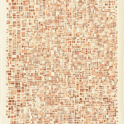 Tapis Cubiste Géométrique Citrouille — Louis De Poortere Gallery Cubik 2098
