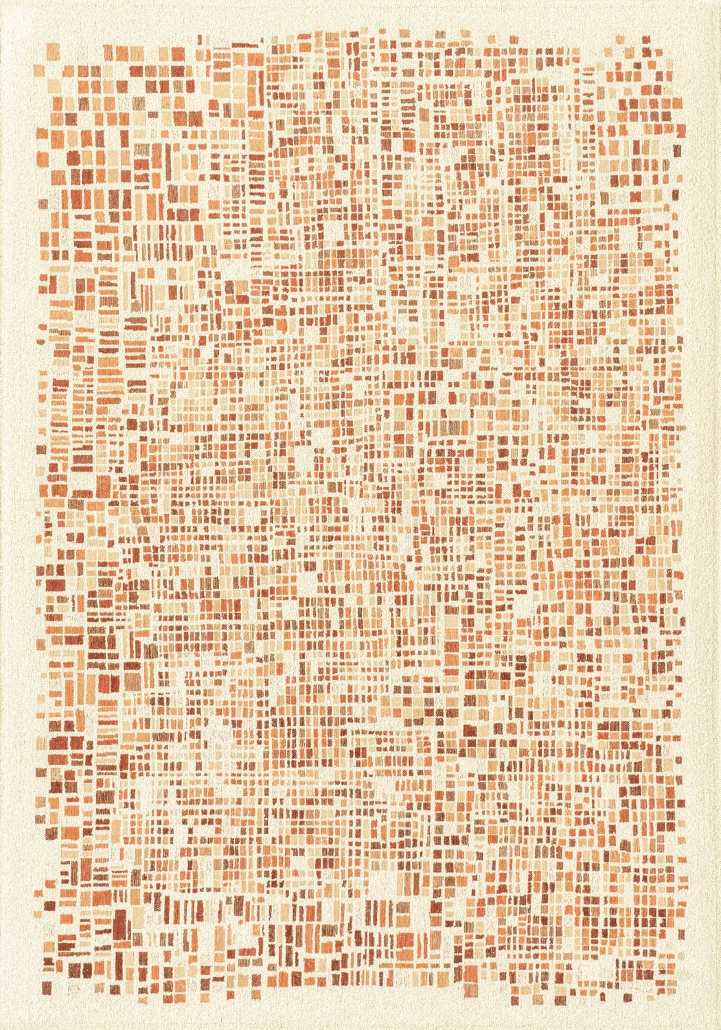 Tapis Cubiste Géométrique Citrouille — Louis De Poortere Gallery Cubik 2098